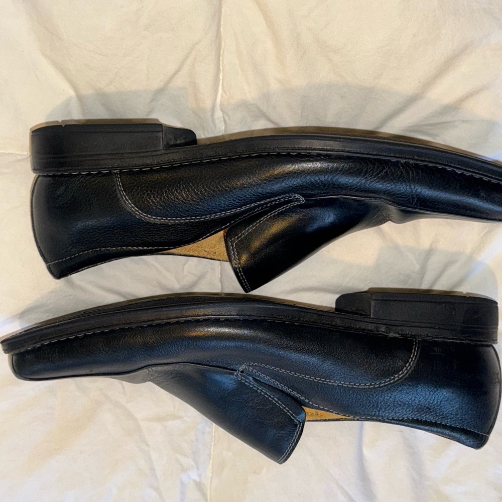 Sandro Moscoloni Black Leather Men's Slip-Ons 10.5 D - Picture 4 of 7